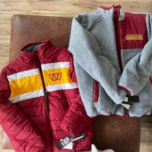 REVERSIBLE WASHINGTON COMMANDERS NFL JACKET